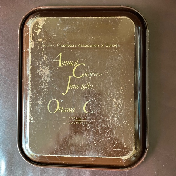 Coca-Cola Advertising Tin Tray BPAC 1980 Annual Conference Vintage - Picture 4 of 5